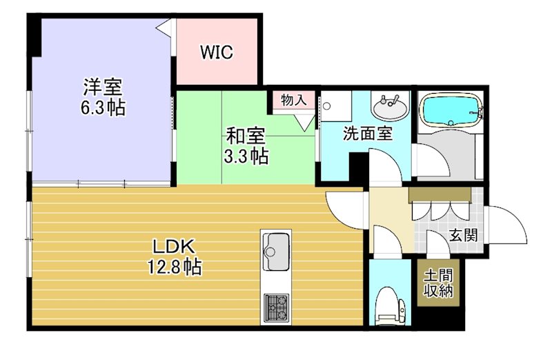 【エルミタージュクールの間取り】