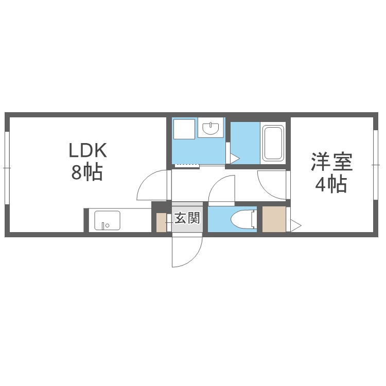 ラフィーネ南郷通の間取り