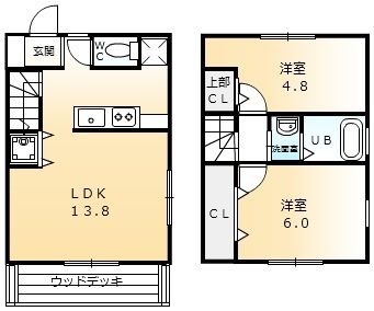 シャンブルブランシェの間取り