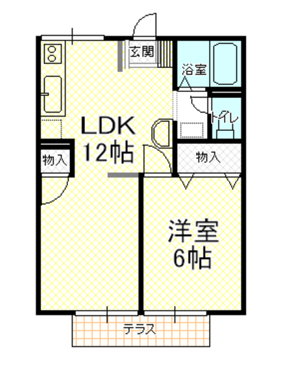 プレジール河本Ａの間取り