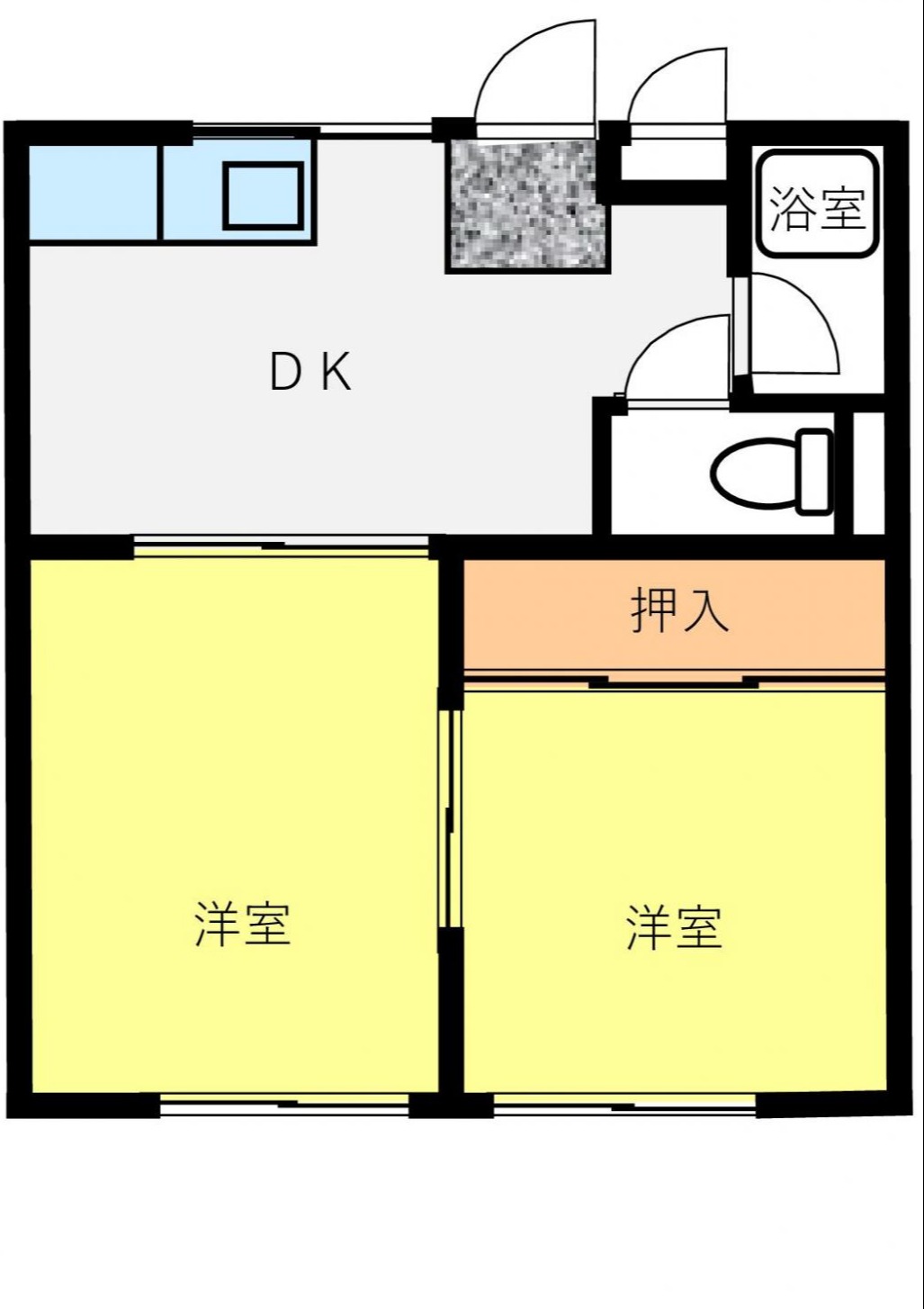 岡崎第2コーポの間取り