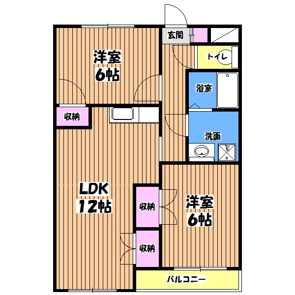 【ハイツ豊泉の間取り】