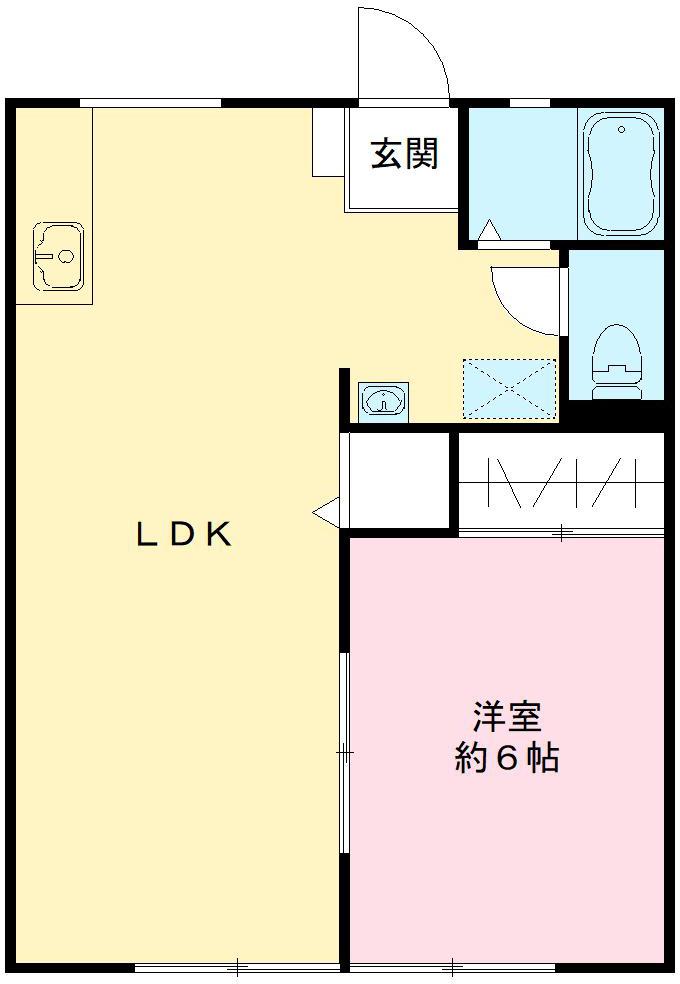 古木ハイツ　Aの間取り