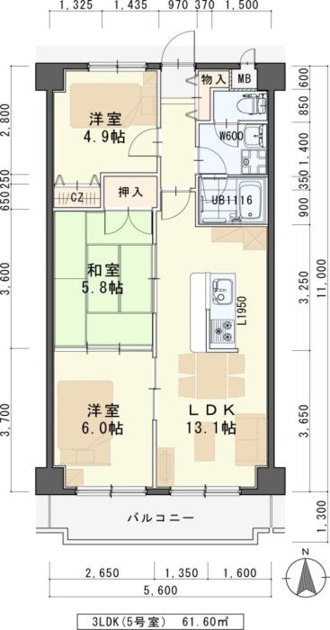 エクセレント岩沼の間取り