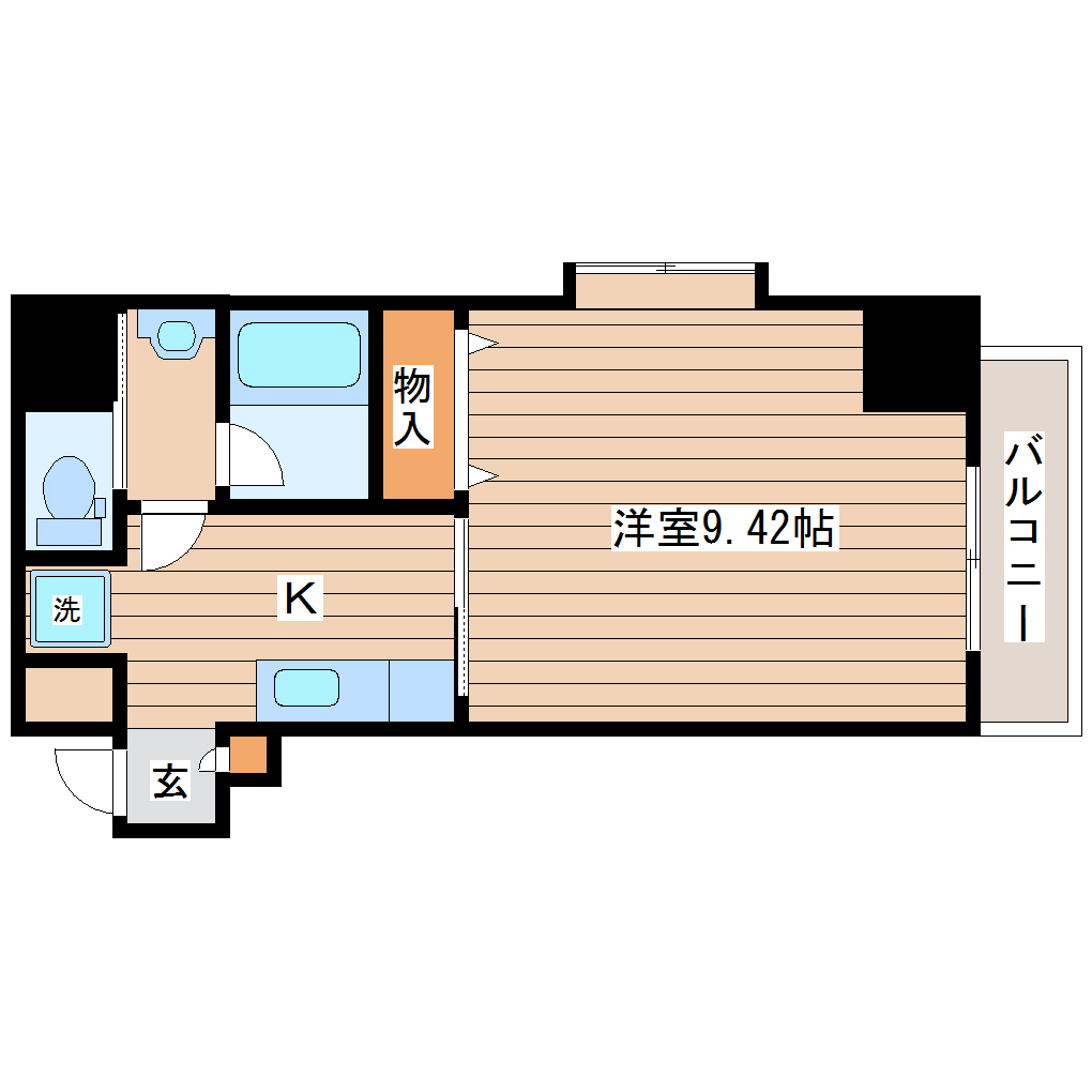 仙台市青葉区昭和町のマンションの間取り