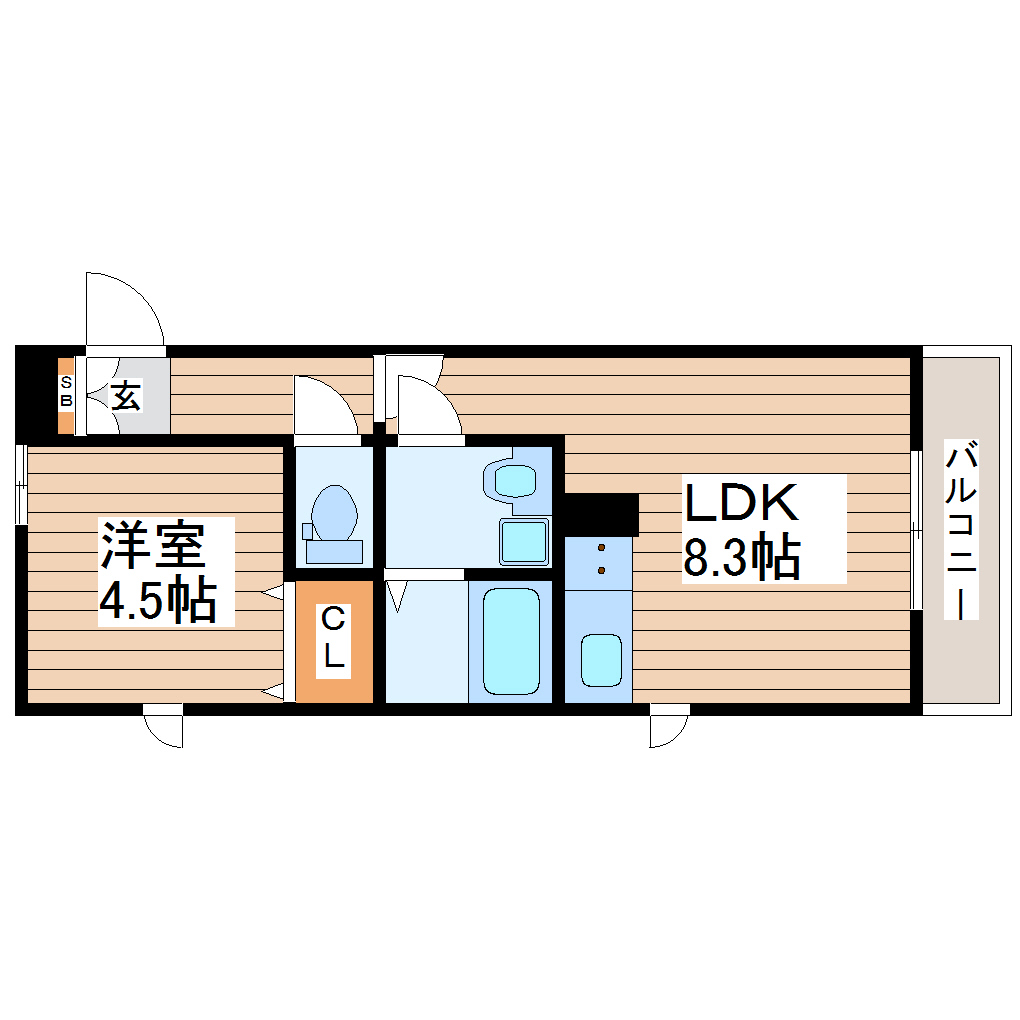 アンビシオン泉中央の間取り