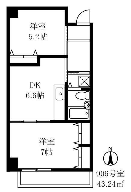 仙台坂アルカディアの間取り