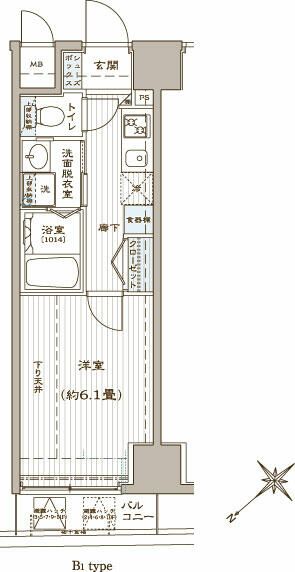 アヴァンティーク銀座２丁目弐番館の間取り