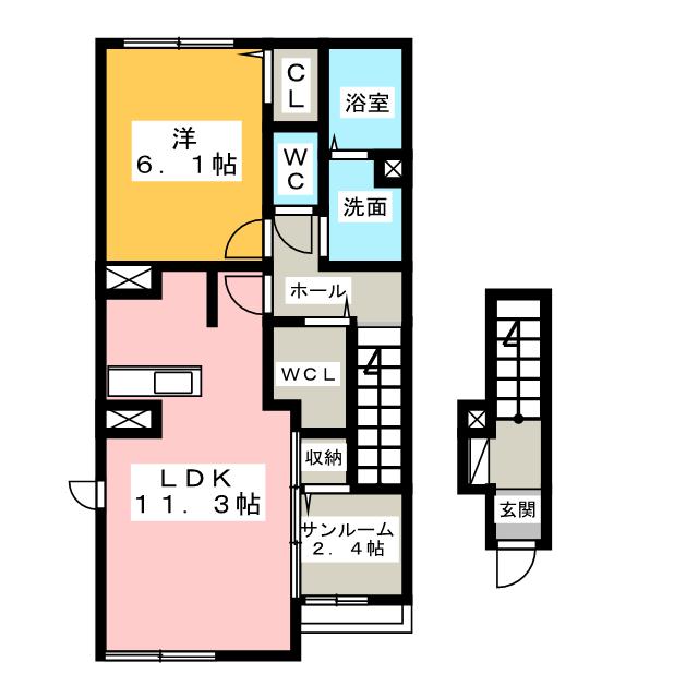 エマージュの間取り