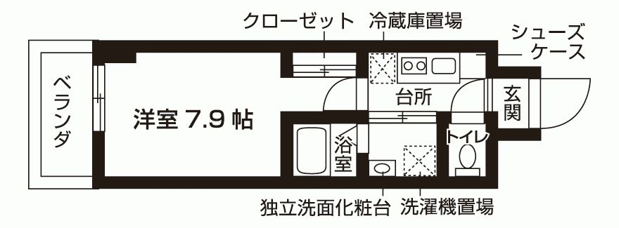 アーバンエース六甲山田パルの間取り