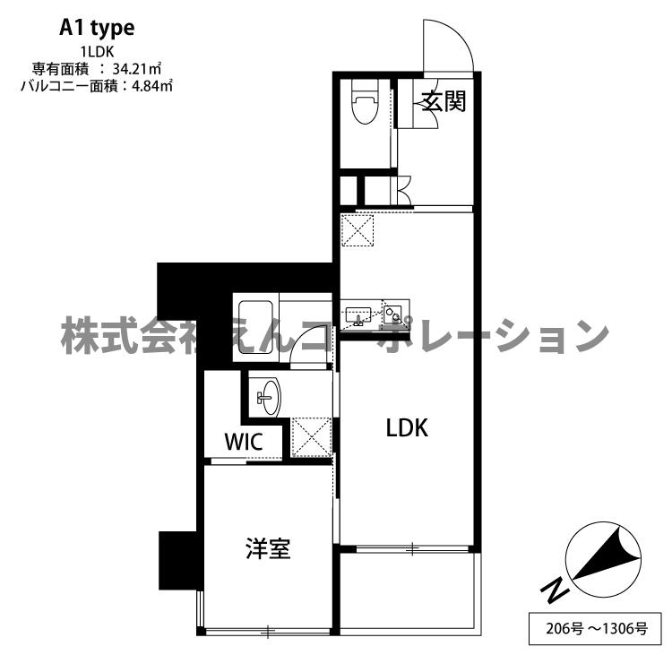 THE天神シティの間取り