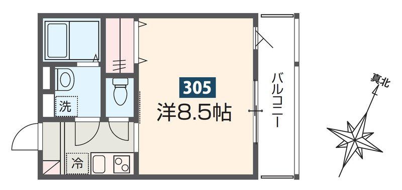 所沢市有楽町のアパートの間取り