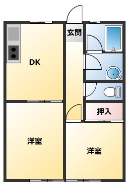 高山ハイツの間取り