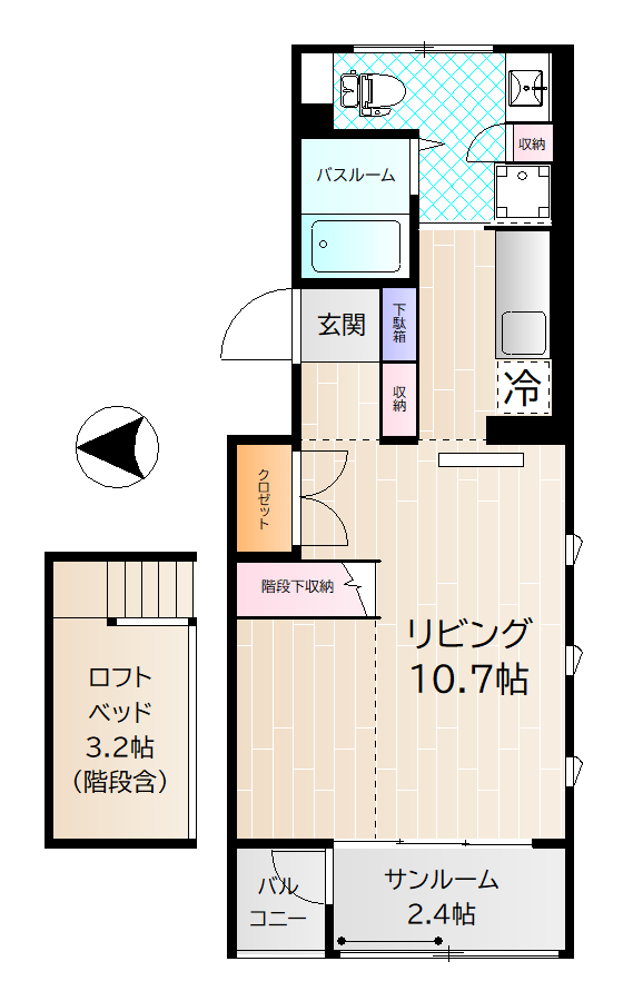 土佐ビルの間取り