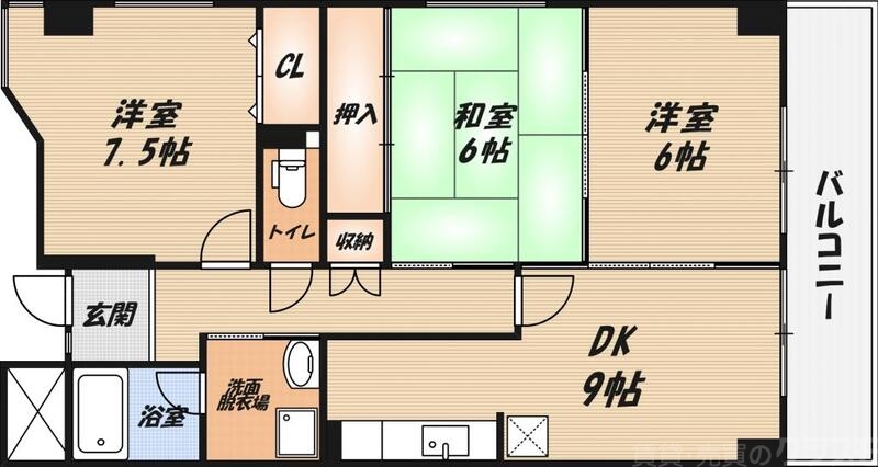 デセンシア寺西の間取り