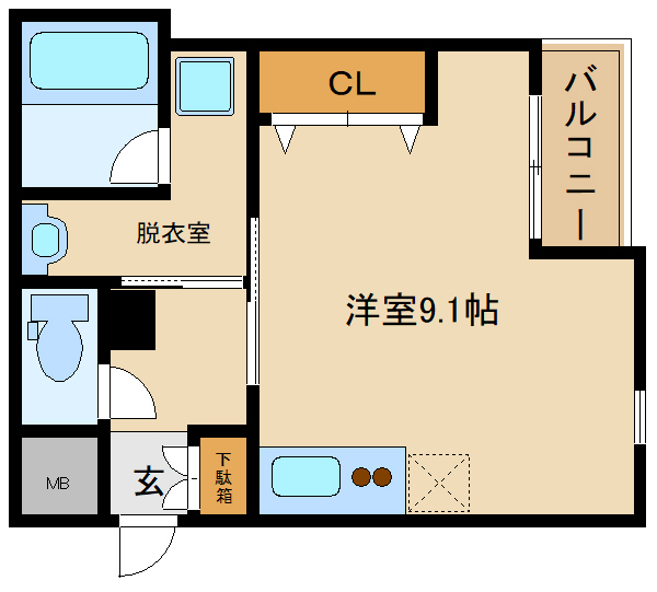 ステラウッド春日の間取り