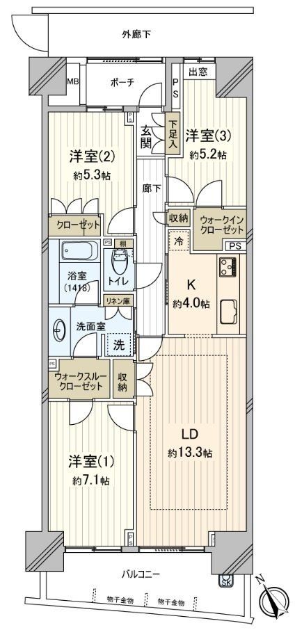 パークハウスプレシアの間取り