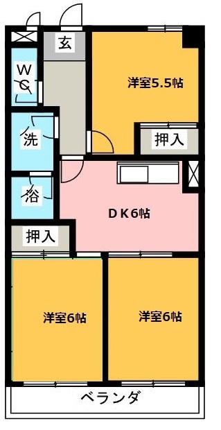 ソレアード川添の間取り