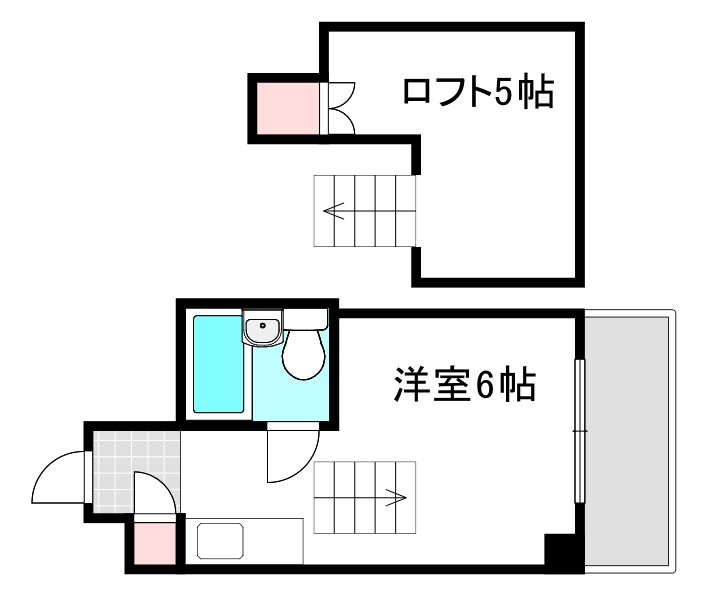 広島市中区東白島町のマンションの間取り