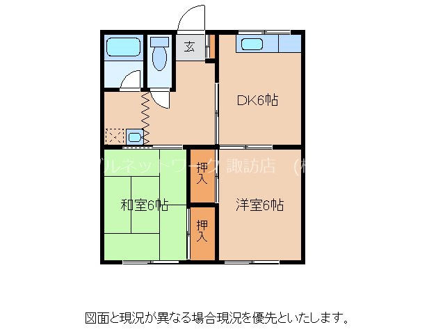 ヤマカハイツの間取り