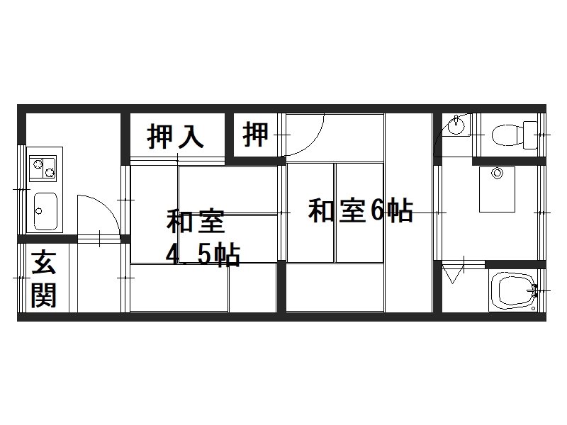 第二八ノ坪荘の間取り