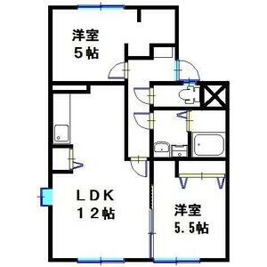 高砂市伊保港町のアパートの間取り