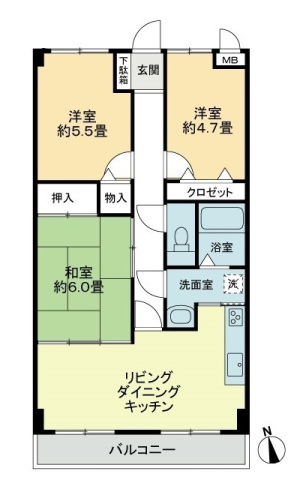 スカール太田の間取り