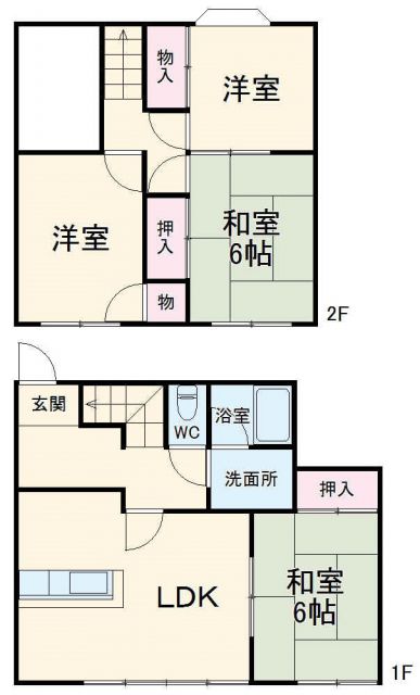 ツインハウスＡの間取り