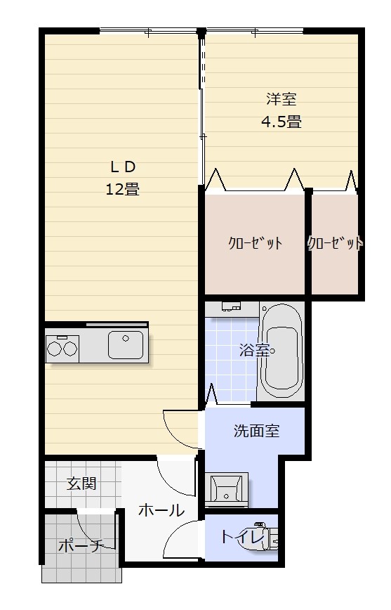 クオンタム筒井IIIの間取り