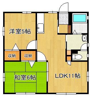 コーポ清水II（大蔵）の間取り