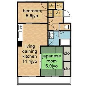 豊川市平尾町のマンションの間取り