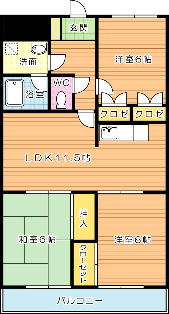 エクセル青葉台Iの間取り