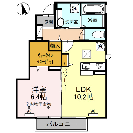 ヴァイアＢの間取り