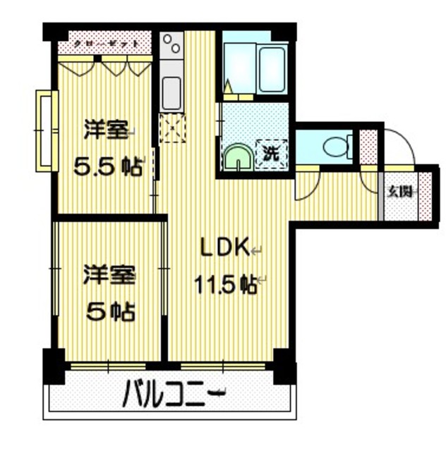 クランツ高井戸の間取り