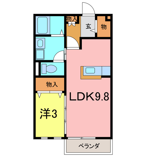 サンビレッジさくらCの間取り写真