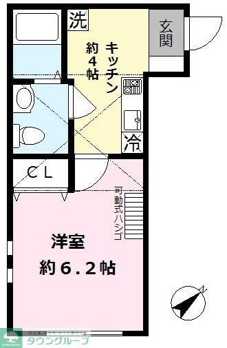 アザーレ・パッシオ読売ランド前弐番館の間取り写真