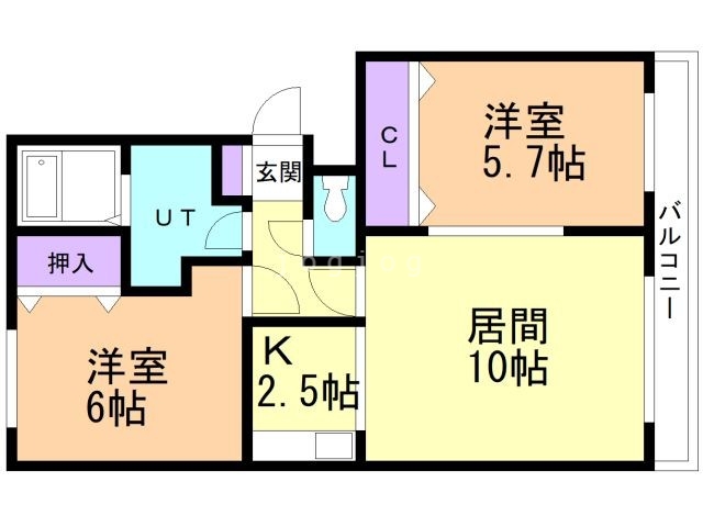 ファーストスクエア１条通の間取り