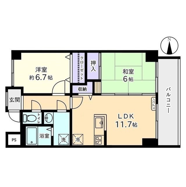 アパラザール東富山の間取り