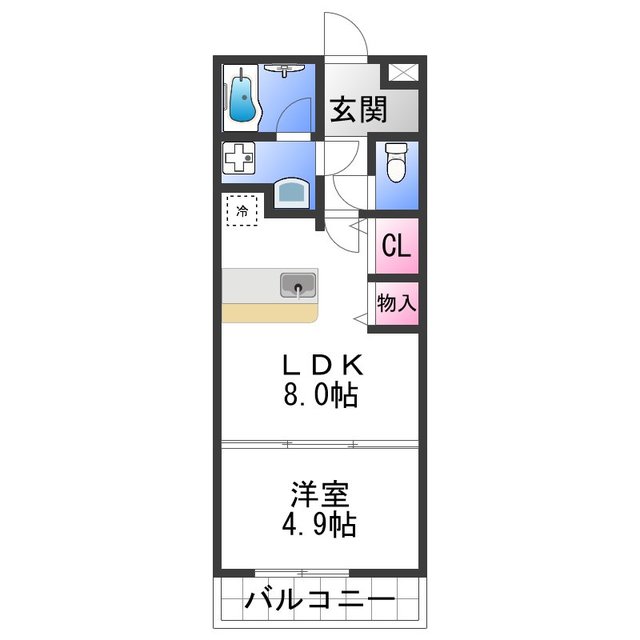 【ロックブリッジの間取り】