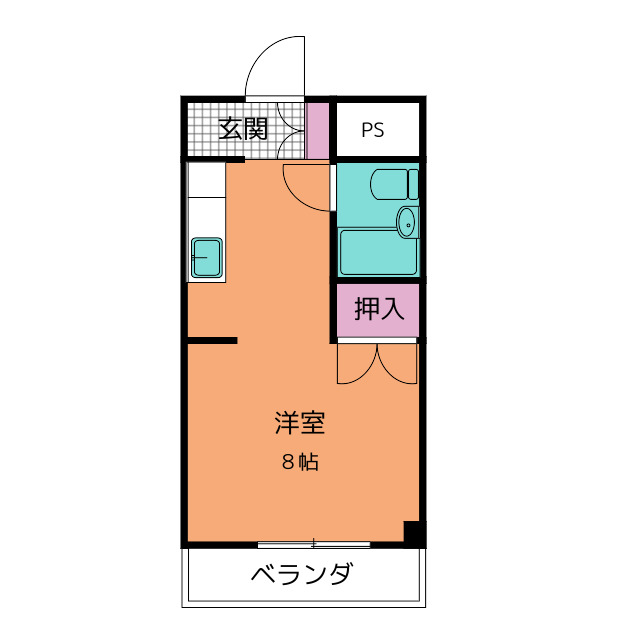 第二ビューハイツ兄山の間取り