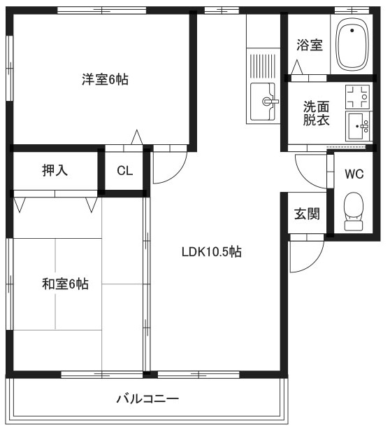 イノセントコーポの間取り