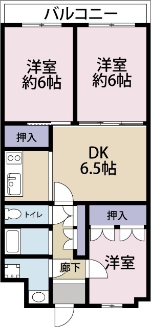 吉原中央マンションの間取り