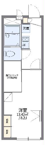 レオパレス二条ヒルズの間取り