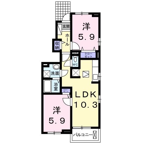 レークサイドナカノIIの間取り