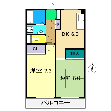 木の丸グリーンハイツの間取り