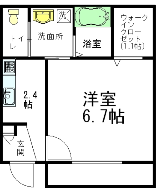 東京都新宿区西落合３（マンション）の賃貸物件の間取り