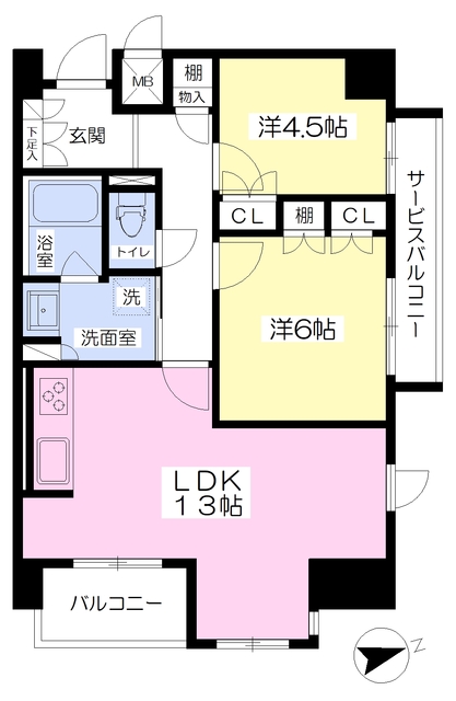 シティエール東梅田IIの間取り