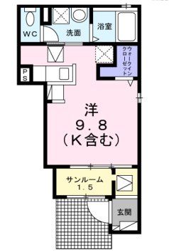 ヴィラ香椎 Iの間取り