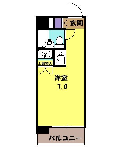 岐阜市加納天神町のマンションの間取り