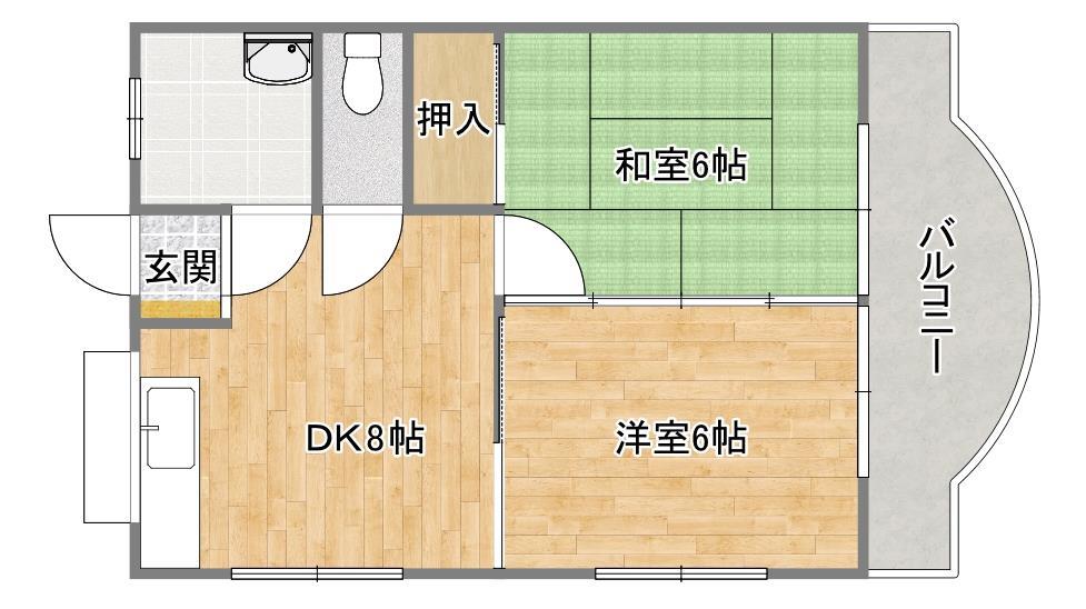 かりーハイツ共同住宅の間取り